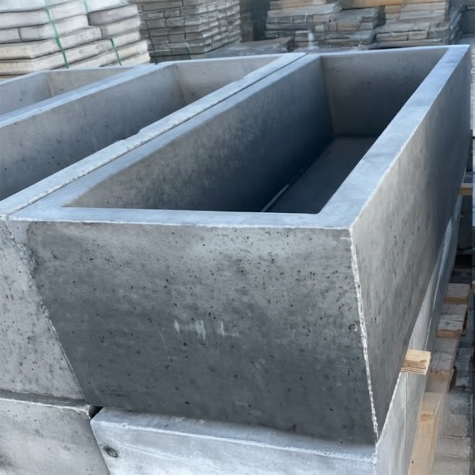35x35x120 Cm Beton Saksı