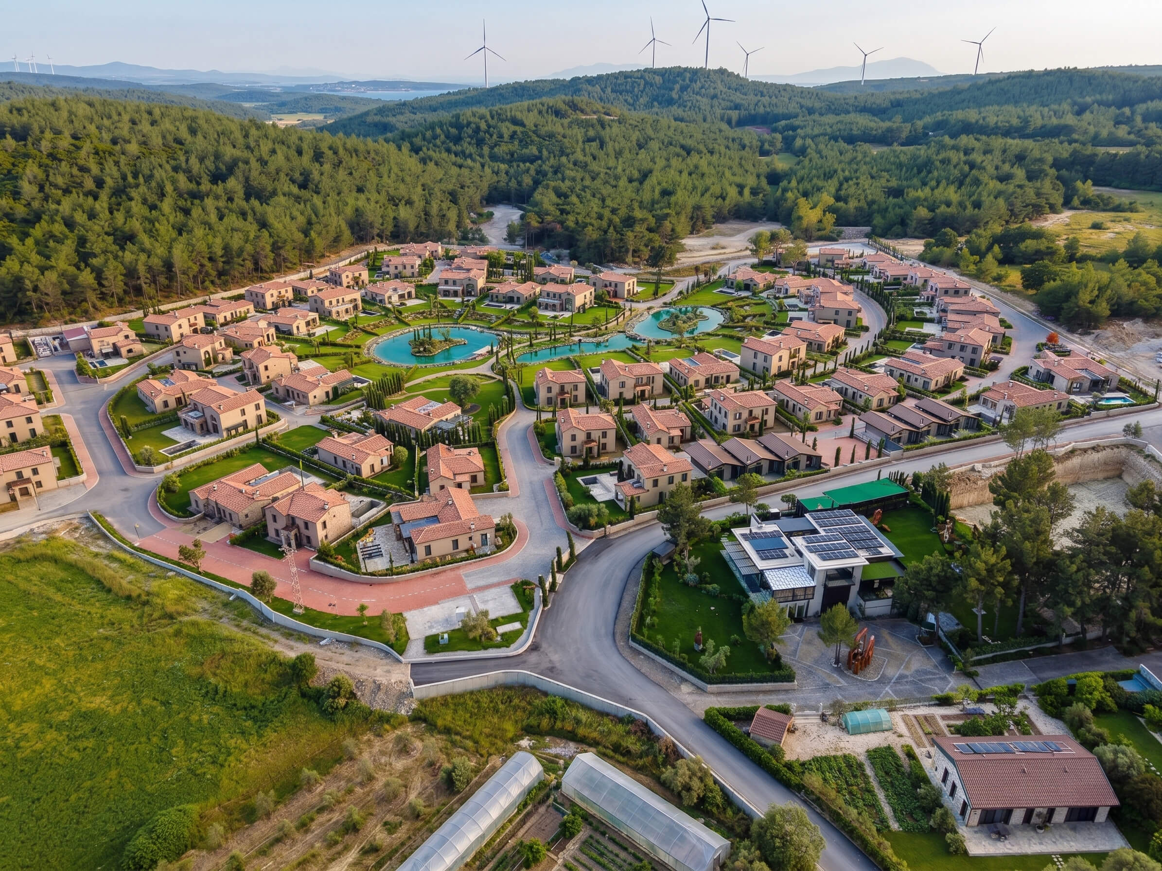 FAMM Urla Projesi Gürok Granada Famm Kiremit çatı görünümü